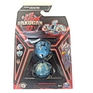 Bakugan Gen 3 Titanium Ventri Blue Battle Figure Brawler Toy Brand New Sealed